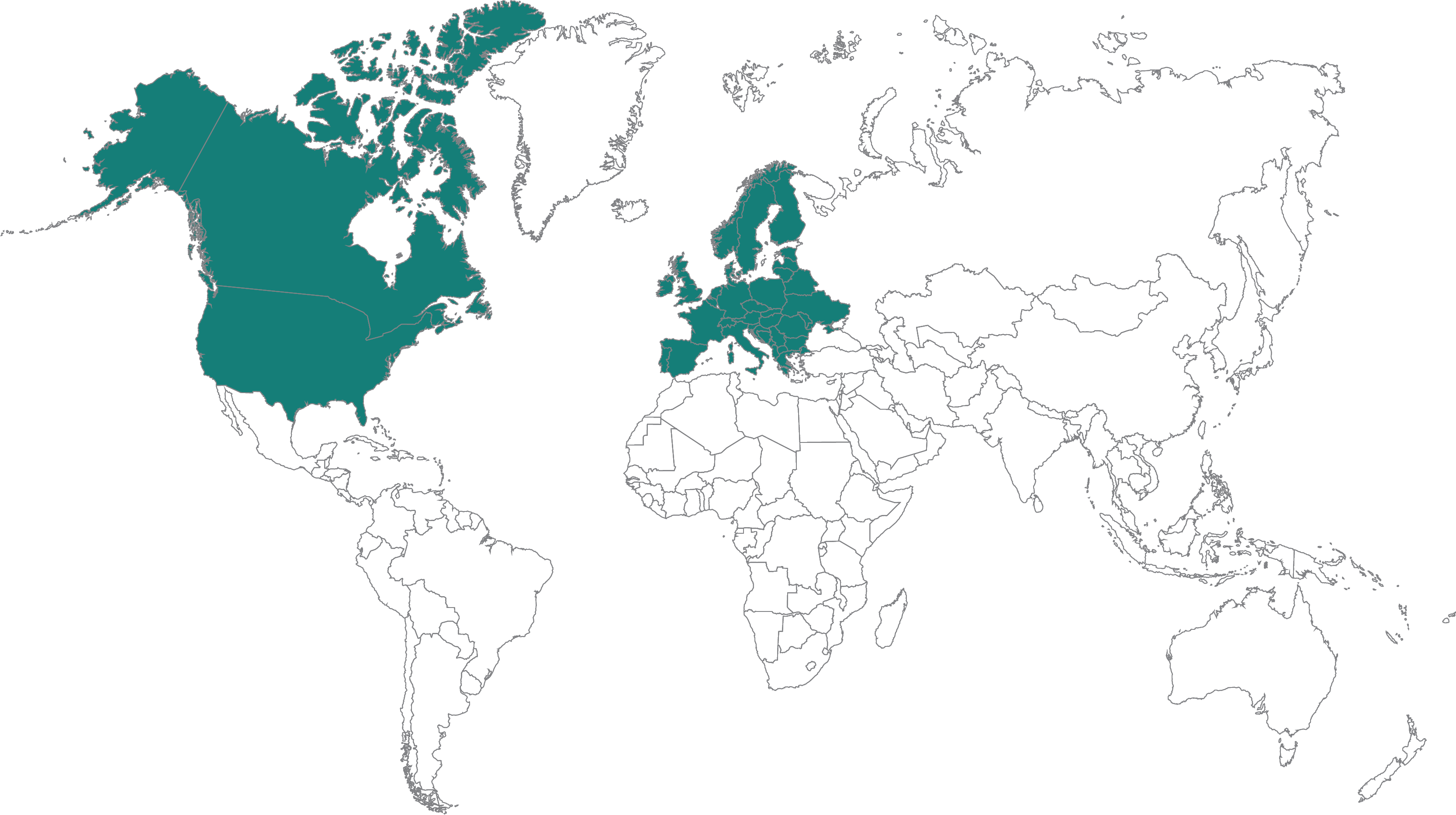Maintenet coverage map - Europe and North America